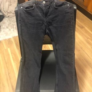 H&M Divided Black Acid Wash Skinny Jeans